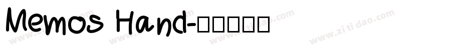 Memos Hand字体转换